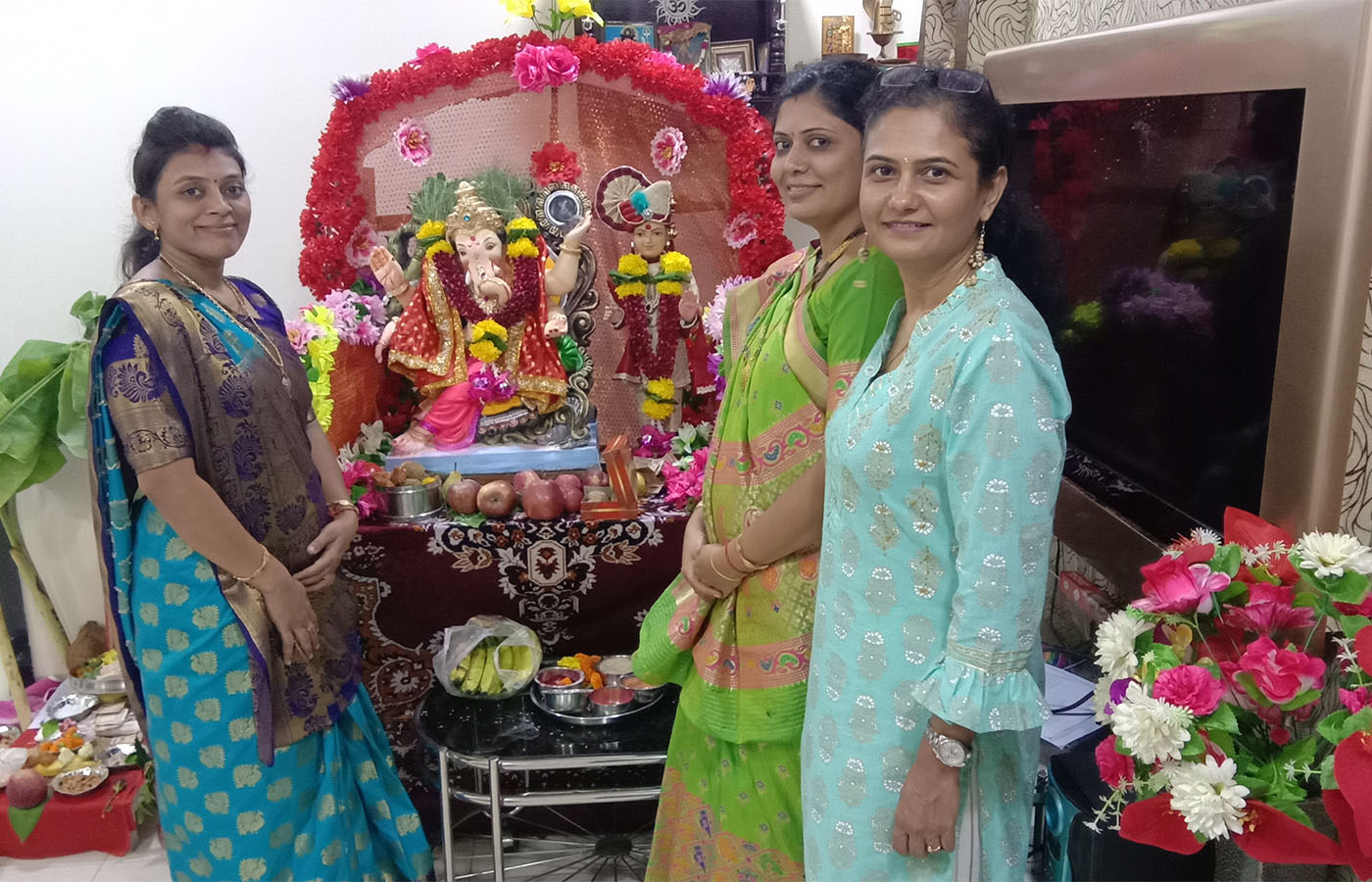 Ganpati Bapa Moraya!!!!Happy moments with Lord Ganesha. 
