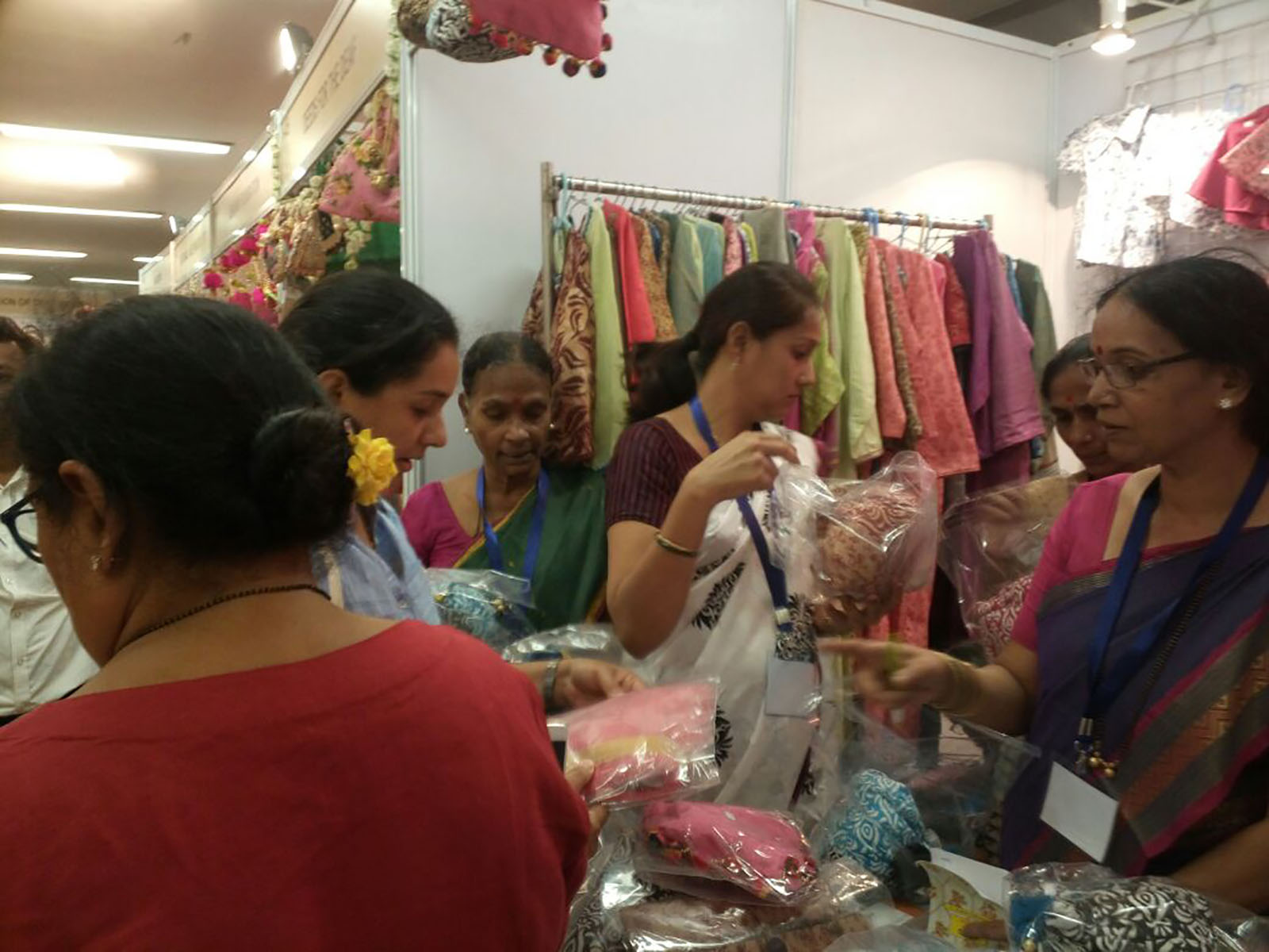 Rush at the Hamaara Sapna counter as eager customers are engrossed in buying different products