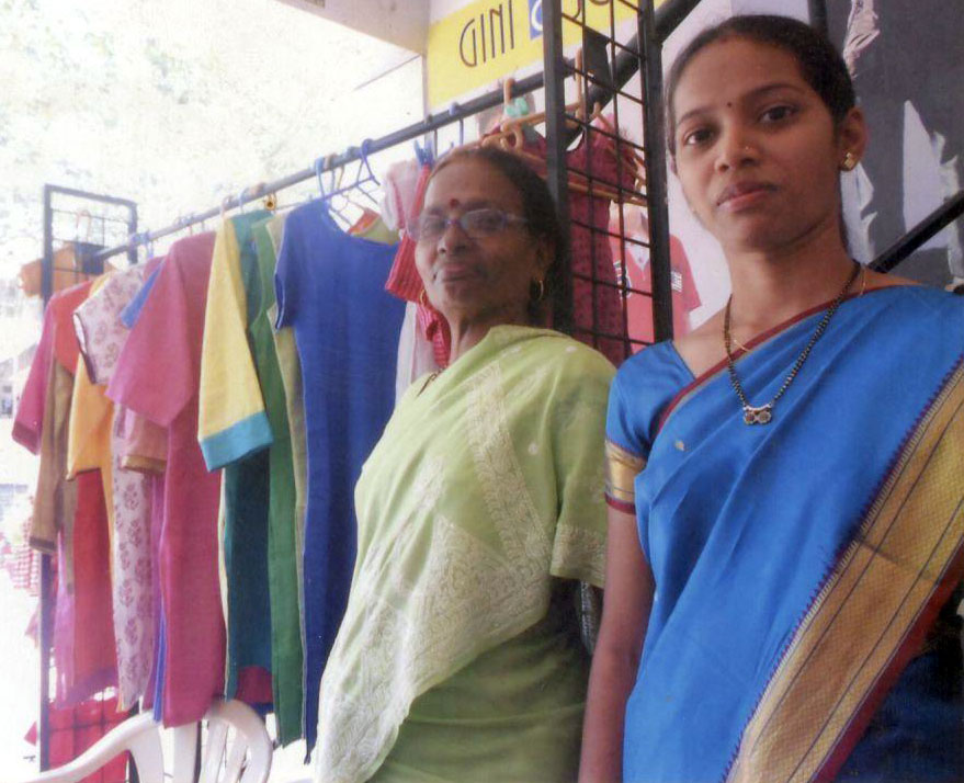 Beneficiaries with their creations made in Hamaara Sapna - NOFRA Exhibition (March, 2014)