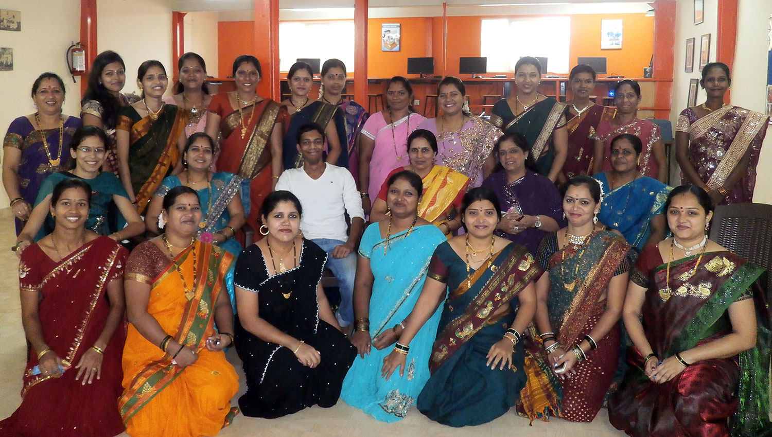 Celebrating Haldi Kumkum at the Dharavi Centre (January, 2014)
