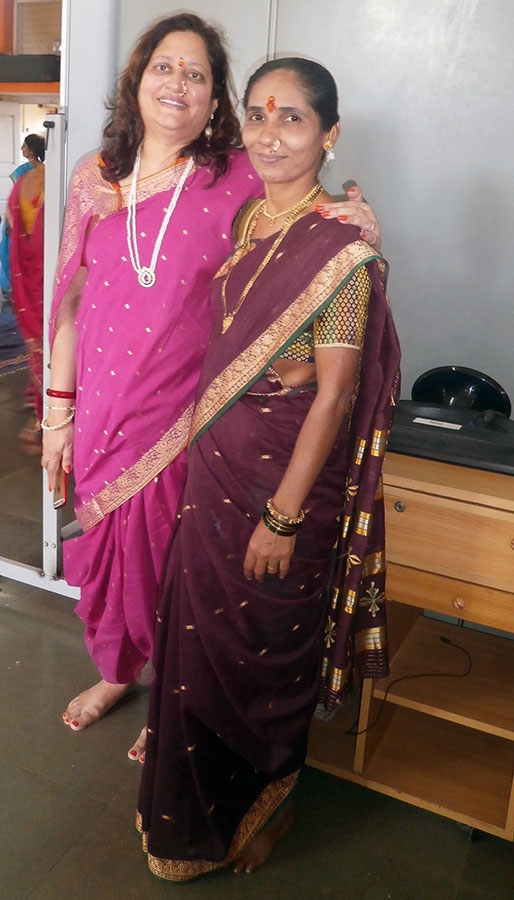 Ms. Minal Bajaj with a staff at Hamaara Sapna - Tardeo Centre (January, 2015)