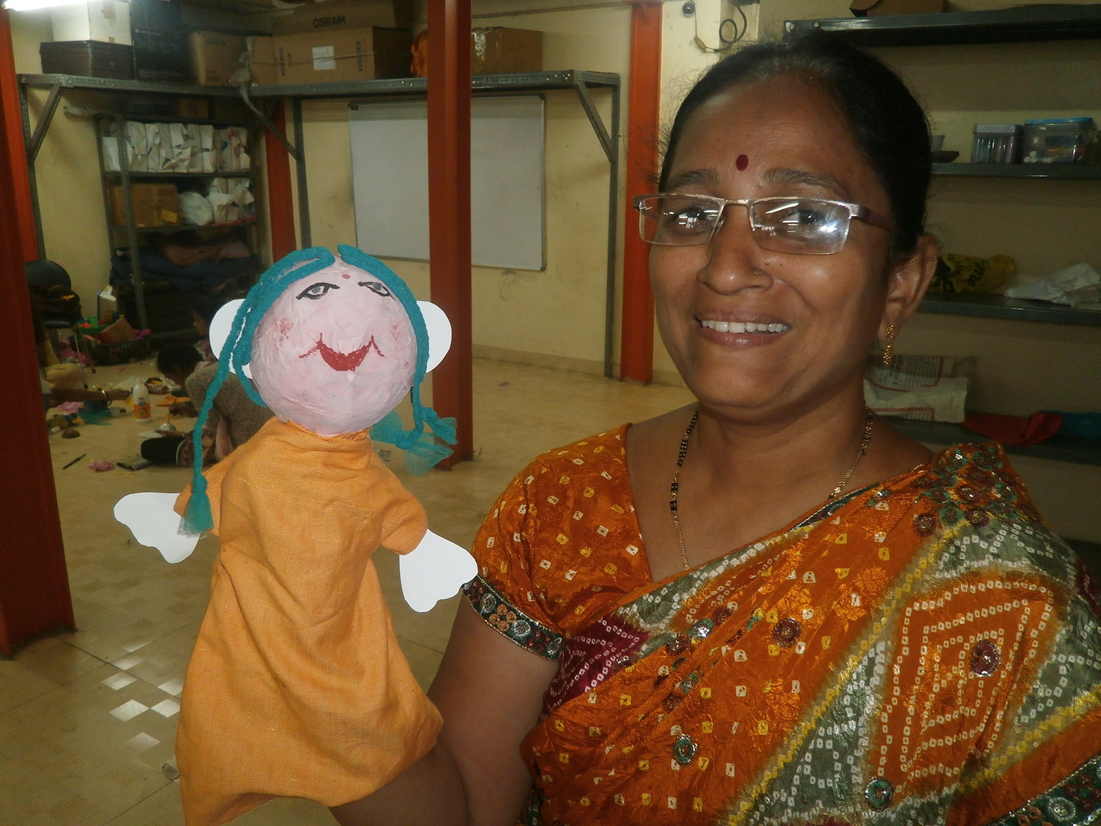 Learning to make a puppet was a great experience