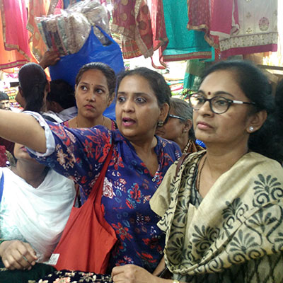 Visit to Mangaldas cloth market