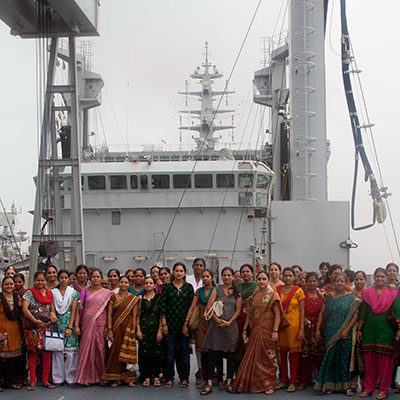 Visit to INS Deepak Ship