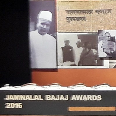 Jamnalal Bajaj Awards 2016