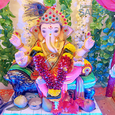 Ganpati home visit 2024 - Dahisar