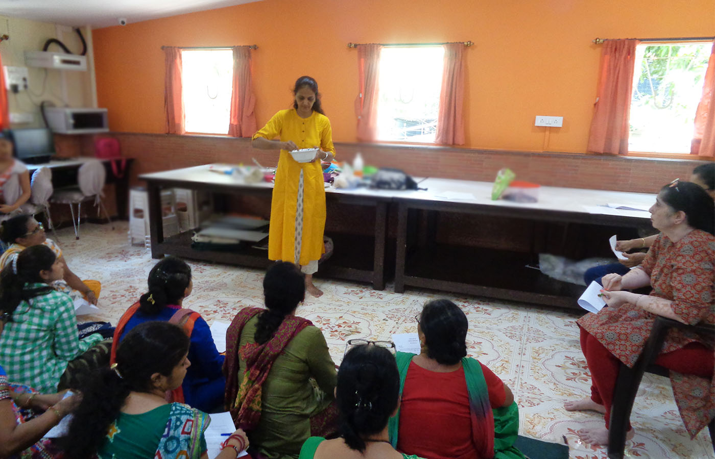 Mukhwas making session was organized for Women during Summer Workshop