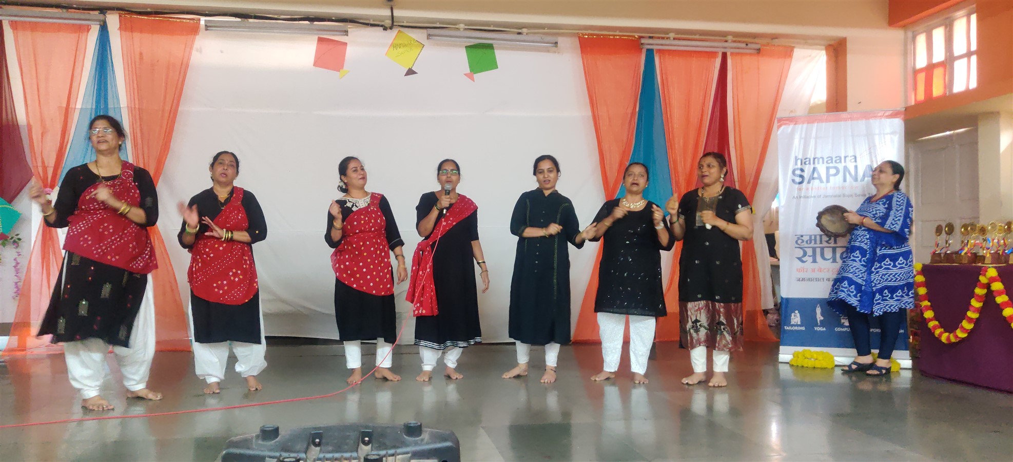 Hindi group song by beneficiaries - enjoying and grooving to the music