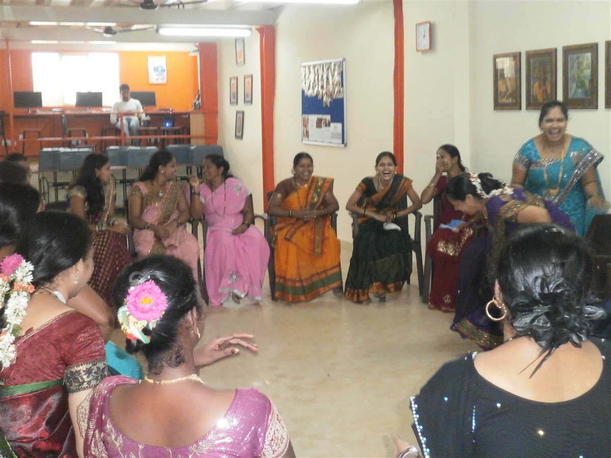 Celebrating Haldi Kumkum  at Dharavi Centre