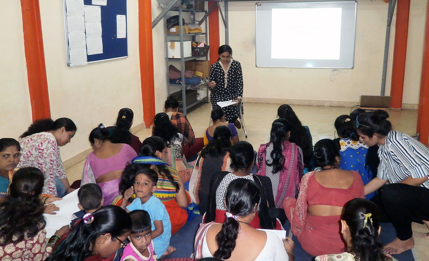 Dr. Riddhi Shah having a session on Mother and Child Health (September, 2016)