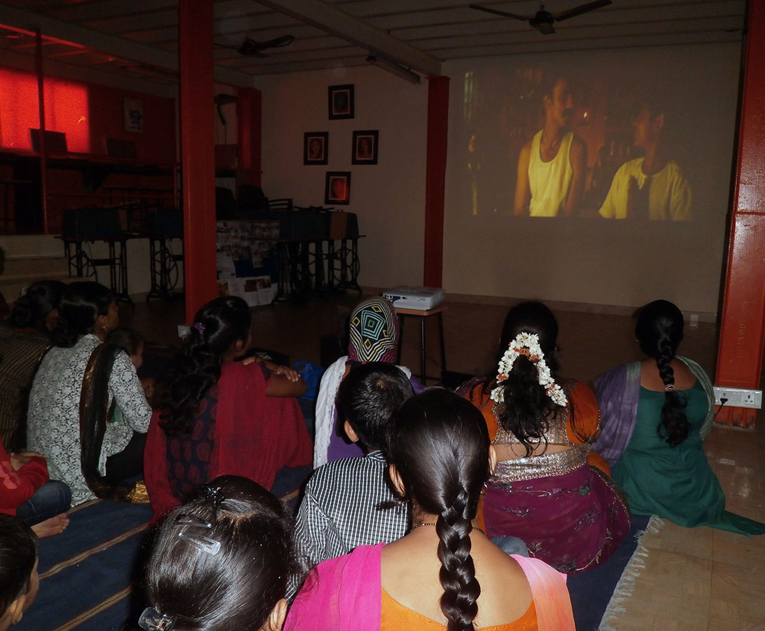 The screening of the Hit Movie at Hamaara Sapna (August, 2014)