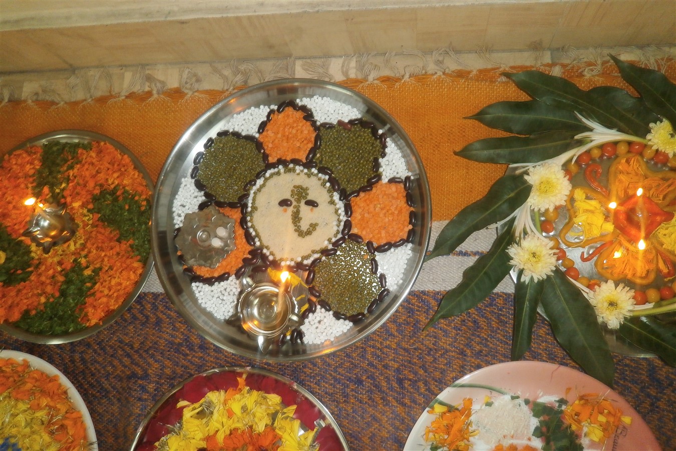 Different creative ways to decorate the thali