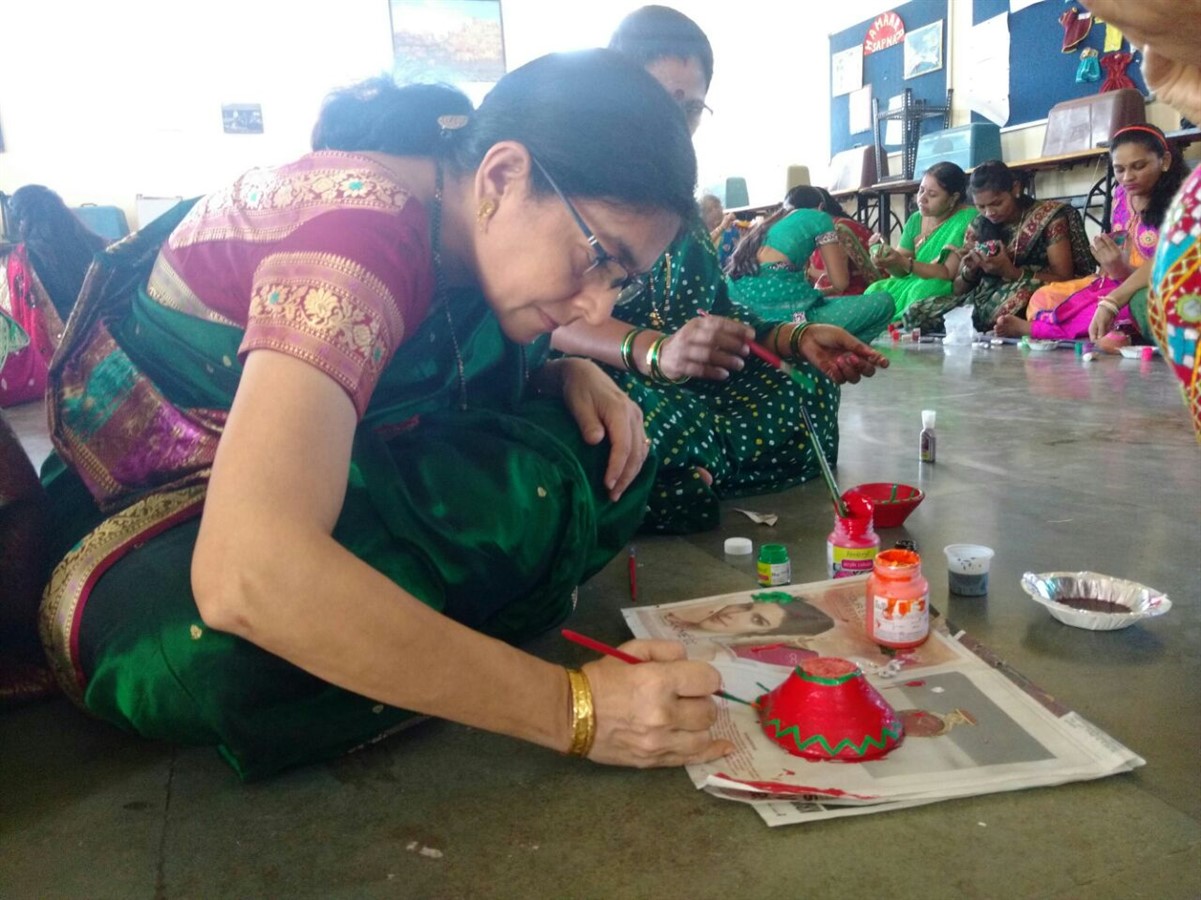 Diya painting competition in full swing
